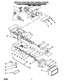 Motor and ice container