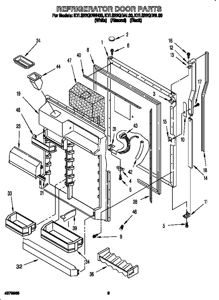 Refrigerator door