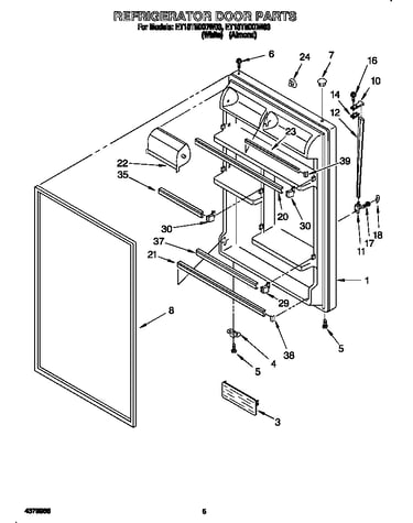 Refrigerator door