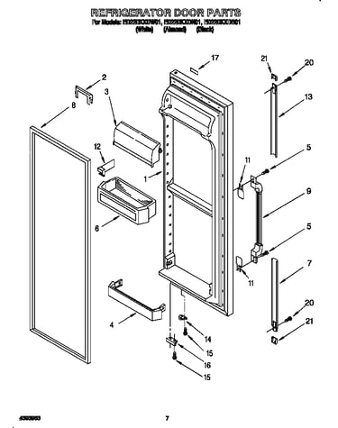 Refrigerator door