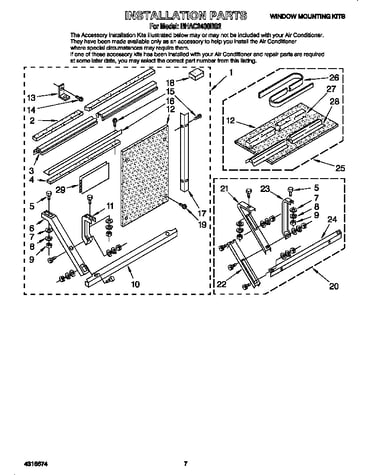 Installation parts