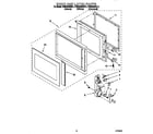 KitchenAid KEMS306XBL4 door and latch diagram