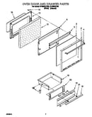 Oven door and drawer