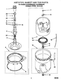 Agitator, basket and tub