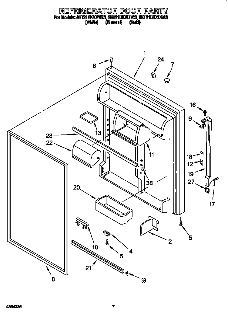 REFRIGERATOR DOOR