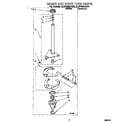 Whirlpool 6LSP8255AW0 brake and drive tube diagram