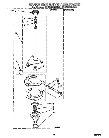Brake and drive tube