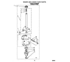 Whirlpool 6LBR7255AQ0 brake and drive tube diagram