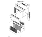 Whirlpool ACU114XE0 cabinet diagram
