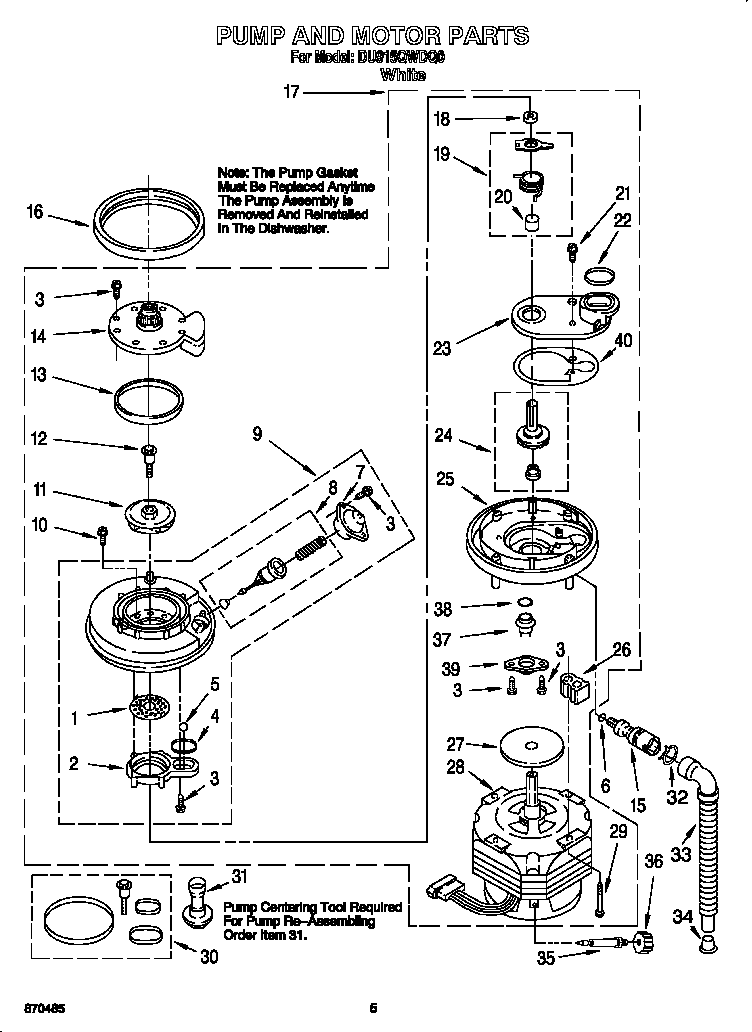 Pump and motor
