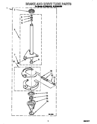 Brake and drive tube