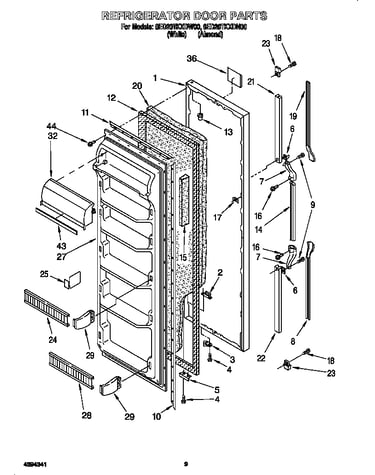 Refrigerator door