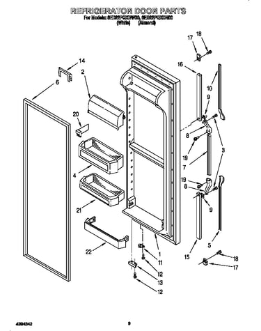 Refrigerator door