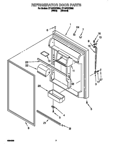 Refrigerator door