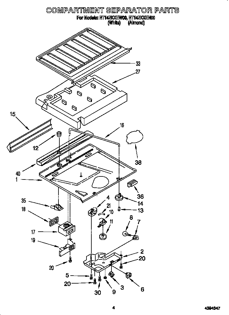 Compartment separator