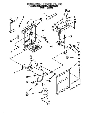 Dispenser front