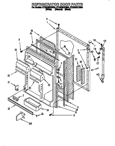 Refrigerator door