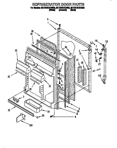 Refrigerator door