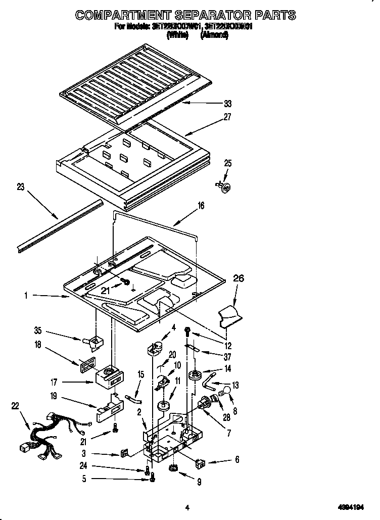 Compartment separator
