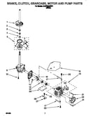 Brake, clutch, gearcase, motor and pump