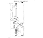Whirlpool 3LSP8255BW1 brake and drive tube diagram