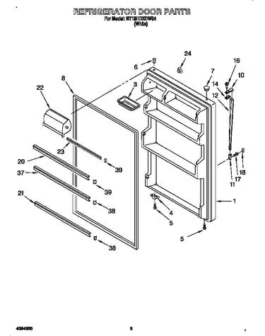 Refrigerator door