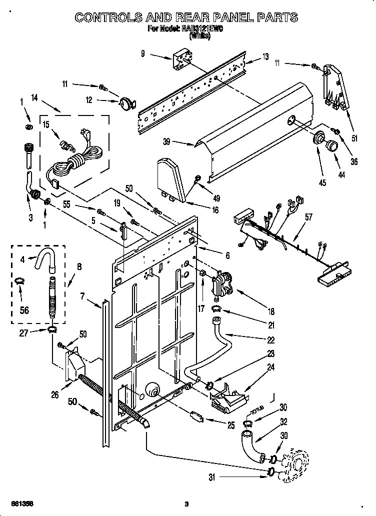 Controls and rear panel