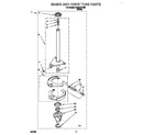 Roper RAB3121EW0 brake and drive tube diagram