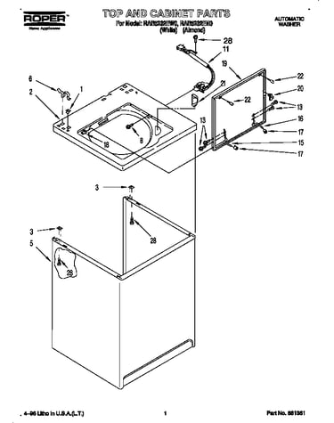 Top and cabinet