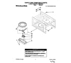 KitchenAid KCMS122YBL0 cavity and turntable diagram