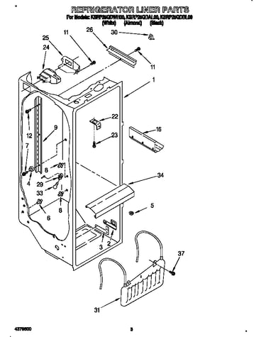 Refrigerator liner