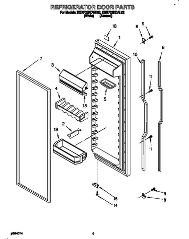 Refrigerator door