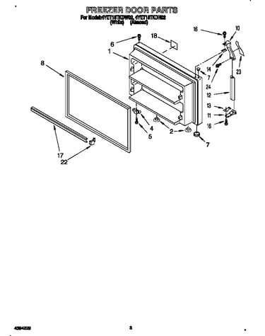 Freezer door