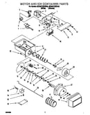 Motor and ice container