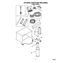 Whirlpool CA10WR42 optional parts (not included) diagram