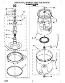 Agitator, basket and tub