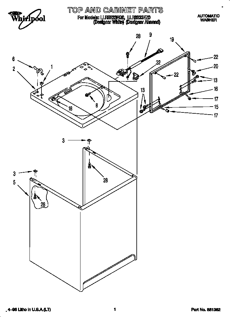 Top and cabinet