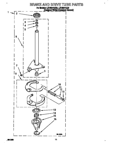 Brake and drive tube