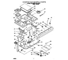 Whirlpool SF5140EYW0 cooktop and manifold diagram