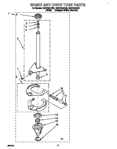Brake and drive tube