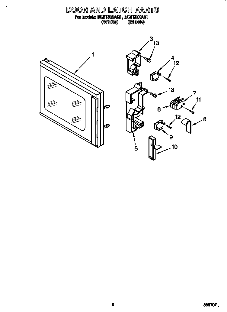 Door and latch