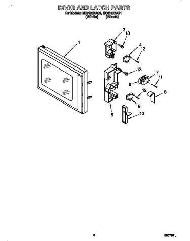 Door and latch