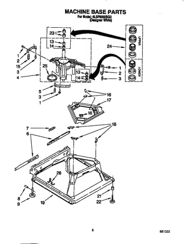 Machine base