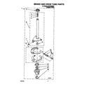 Whirlpool 6LSP8255BQ3 brake and drive tube diagram
