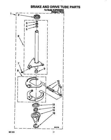 Brake and drive tube
