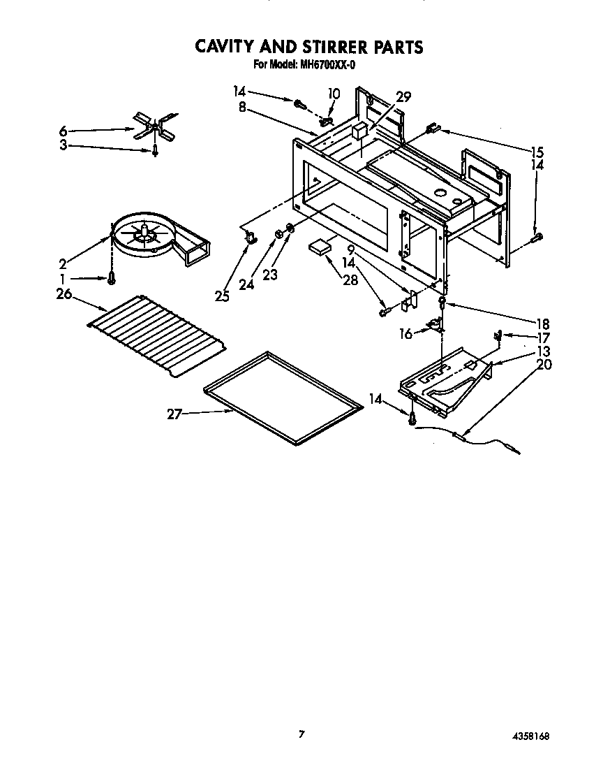 Cavity and stirrer