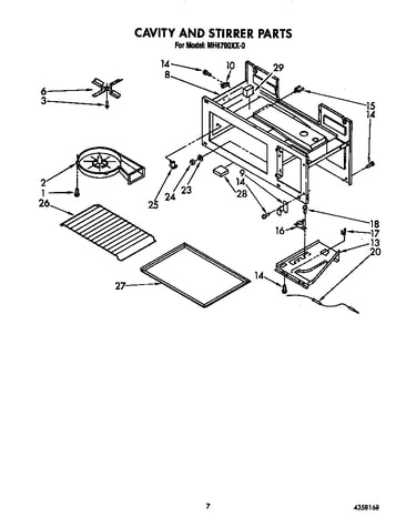 Cavity and stirrer
