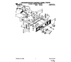 Whirlpool LTG5243BN2 washer/dryer control panel diagram