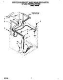 Dryer support and washer