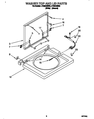 Washer top and lid